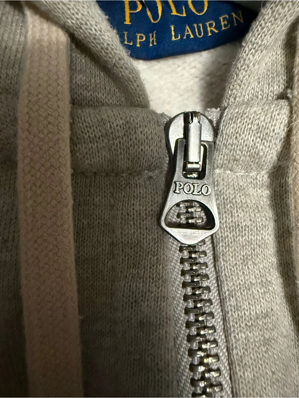 Polo by Ralph Lauren Light Heather Gray Zip-Up Hoodie